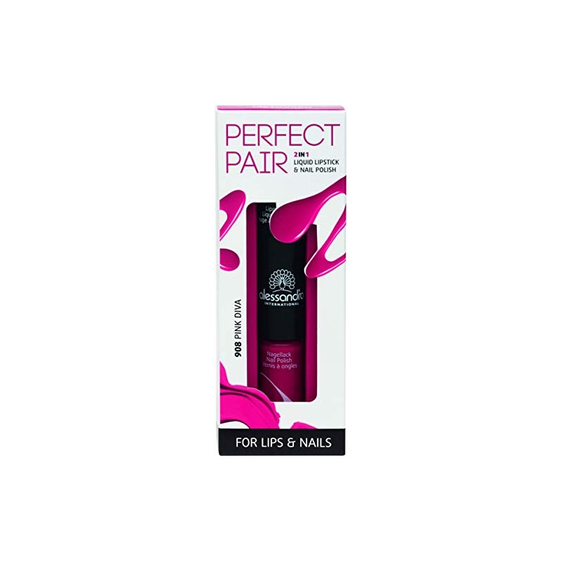 alessandro Perfect Pair 2in1 Lippenstift & Nagellack Pink Diva, 10