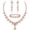 EVER FAITH Mujer Set de Joyería Cristal Austriaco Bola de