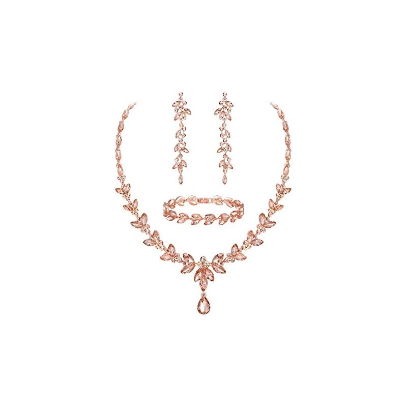 EVER FAITH Mujer Set de Joyería Cristal Austriaco Bola de