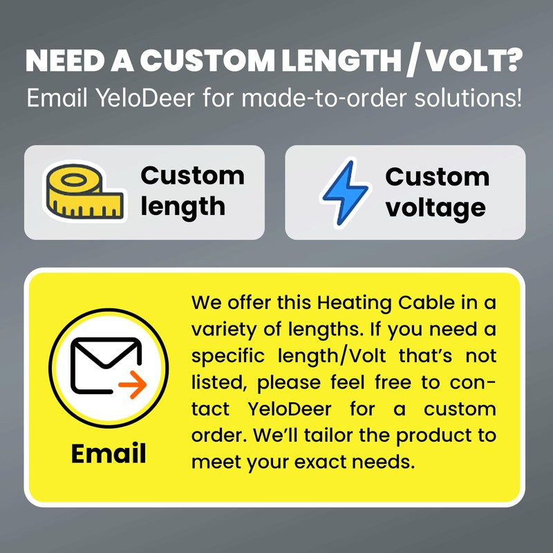 In Pipe Heating Cable Prevents Pipes from Freezing, YeloDeer Internal