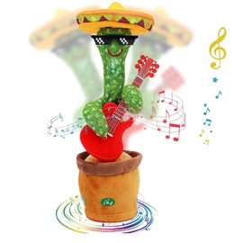 Sunshine smile Cactus Toy, Cactus Plush Toy, Talking Cactus, Cuddly Toy, Cactus, Dancing Cactus Plush Toy, Record Learning to Speak Plush Doll, Cactus Plush Toy