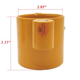 Fundyliue 5th Wheel King Pin Lock Solid Steel Trailer King Pin Lock Anti Theft Replacement for RVs Container Trailers and Campers with Warning Tag