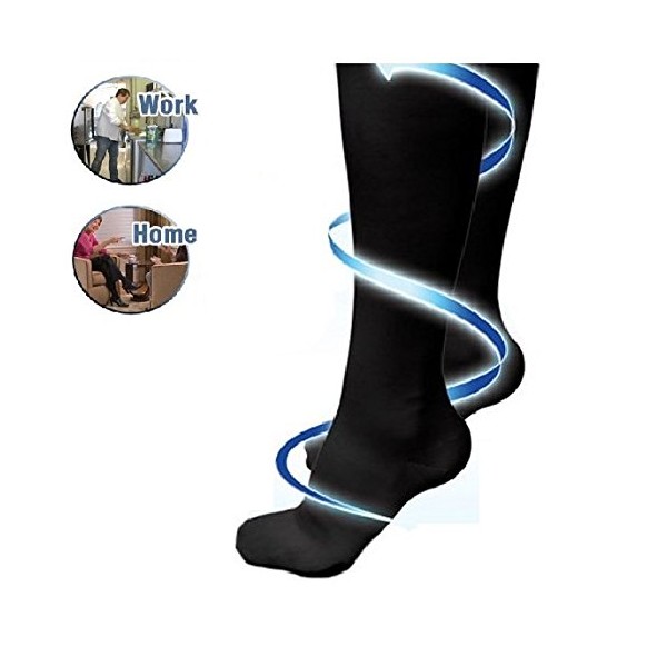 GlobalCareMarket Compression Socks to Improve Blood Circulation and Foot Health, size S/M (Two Pair)
