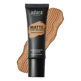Maquillaje Matte Alta Cobertura Adara Paris Tono 205 Almendra