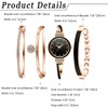 Avaner Bangle Watch and Bracelet Set, 4 Pcs Wrist Watch