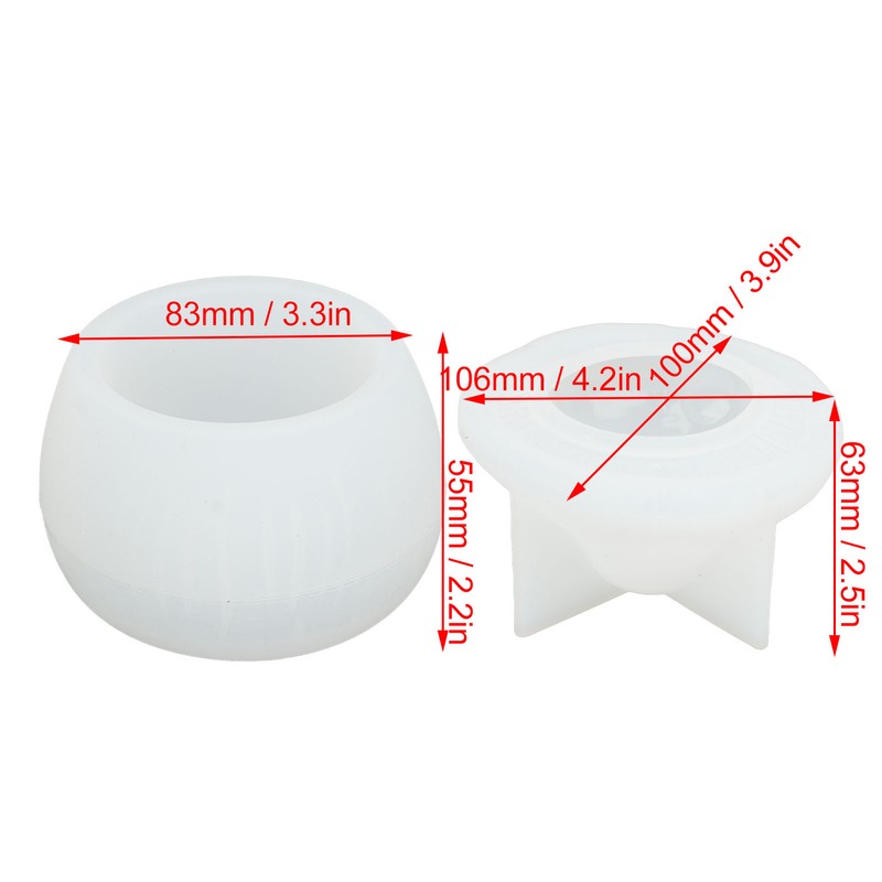 Mushroom Jar Silicone Molds Easy Demoulding Flexible Reusable Container Box