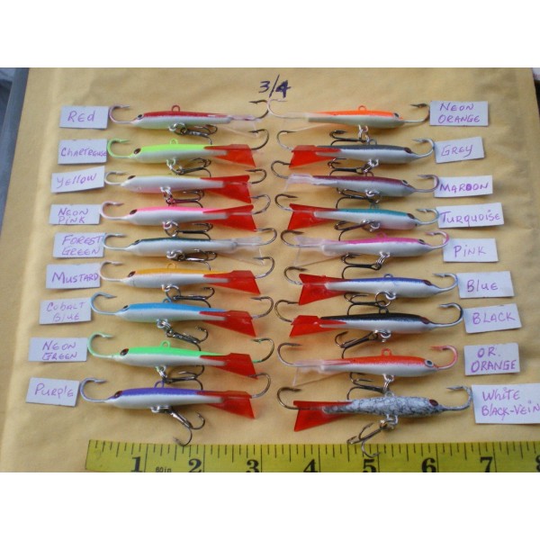 HOME MADE 20 PCS SHAD JIGGING/ICE FISHING/CASTIN