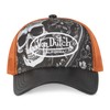 Von Dutch SUBLI Unisex Adjustable Trucker Cap, Orange/Black/Grey, Unit size