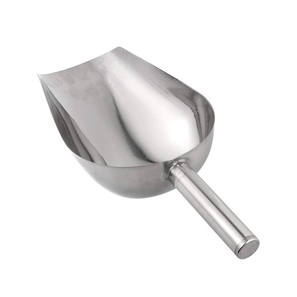 OUNONA Ice Scoop, Stainless Steel Kitchen Shovel, Flour, Food, Sugar, Ice Scoop, Seasoning, Rice, Multi-functional, Grain Shovel, Extra Large, 1 Piece, Silver, Kitchen Utensils, Multi-purpose, Easy to Scoop, Home, Supermarket, Commercial