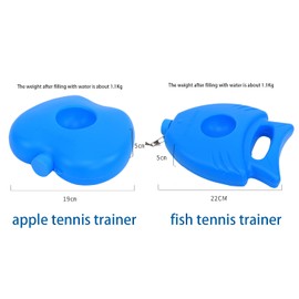 mengger 2Pcs Tennis Trainer Rebound Ball Trainer Baseboard Set with Rope Portable Training Equipment Base Practice Tool Set for Adult Solo Training Kids Player Beginner