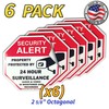 Psyfer® (Fade-Free) 6 Pack - 2⅝" Security Stickers [Made in