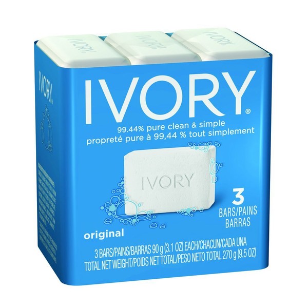 Ivory SIMPLY IVORY BAR SOAP, 3PK