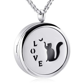 Memorial Urn Jewelry Hold Loved One's Photo & Ashes - Tree of Life Cremation Locket Necklace for Women/Men