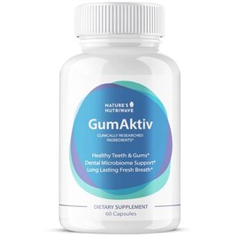 GumAktiv Oral Health Supplement – 3.5 Billion Probiotics, Supports Natural Oral Balance, Cleanses Mouth, Promotes Healthy Gums & Teeth, Non-GMO, Gluten-Free | 60 Capsules, 1 Month Supply