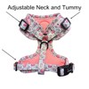 Adjustable macaroon dog harness/car suitable/for no pulling XXS- Medium (Small)