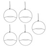 5pcs Hanging Planter Holder Rust Proof Decorative Metal Hanging Flower