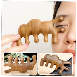 Outanaya Wooden Scalp Massage Comb Portable Acupoint Tool for Relaxation Promotes Relieves Headaches Smooth Wide Tooth Design for Scalp Care and Massage Therapy