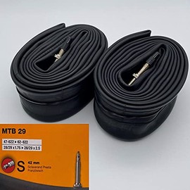 Continental MTB 29 Presta Type 1.7 inches (42 mm) Tube S42 Set of 2 [Simple Package Version]