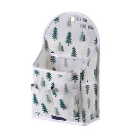croselyu Home Multifunctional Hanging Bag College Dormitory Fabric Hanging Basket Miscellaneous Organizer Bathroom Wall Hanging Bag Behind Door Wall Storage (Green)