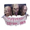 MORRIS COSTUMES Zombie Wall Plaque 3 Faced