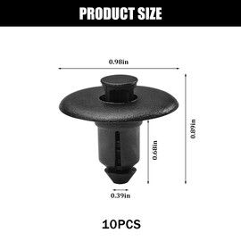 10PCS Car Tailgate Molding Cap Spoiler, Vehicle Molding Spoiler Cap Clips Rivet Retainers, Automotive Replacement Accessories, Compatible with Maverick Ranger F450 Super Duty