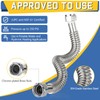 30-Pack GUOFIS Corrugated Flexible Stainless Steel Water Heater Connector,3/4" FIP
