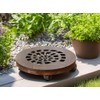 SINOBEST Wood Plant Caddy, Heavy Duty Rolling Planter Dolly With