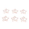 100pcs Star Moon Paper Clips Prevent Rust Skid Resistance Cute