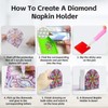 Diamond Art Painting Napkin Holder for Table, DIY 5D Diamond