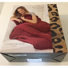 CHARTER CLUB 3-IN -1 BodyWrap Blanket . Color : LEOPARD PRINT