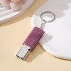 Bling Safety Survival Whistles, 2Pcs Bling Emergency Whistles with Keychain