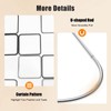 U Shaped Shower Curtain Rod Adjustable Stainless Steel U Shape