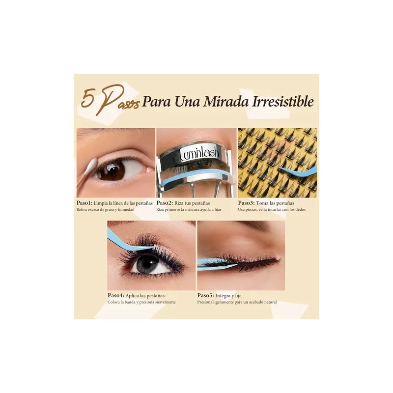Luminlash Extensiones De Pestañas Sin Pegamento Con Pinza