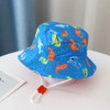 Malaxlx Kids Bucket Sun Hat Cute Shark Blue Print Summer