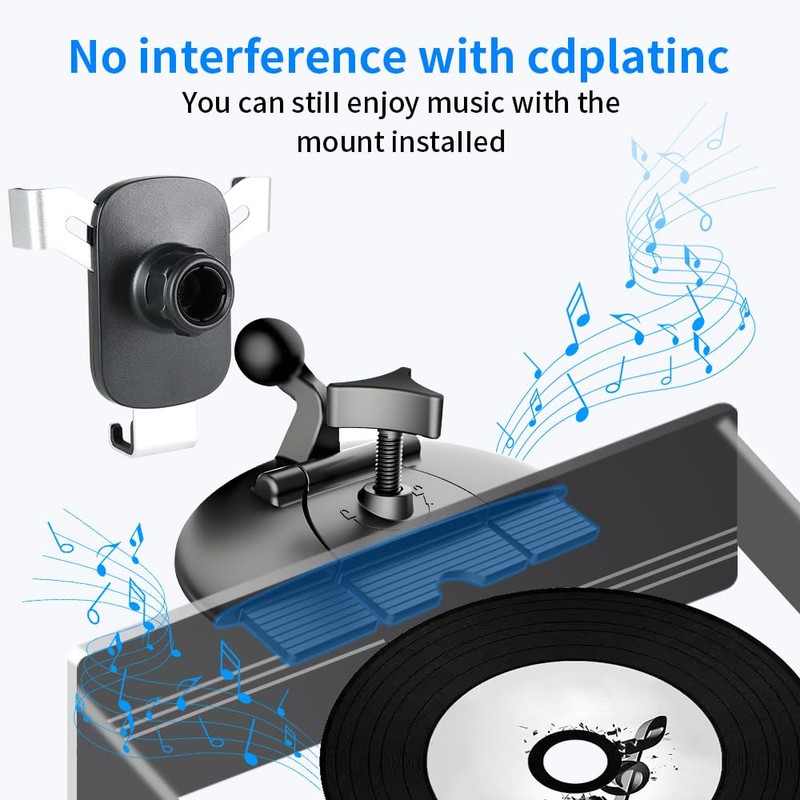 Car CD Slot Phone Mount for Honda Civic 2001-2015，Odyssey 2011-2017，Pilot