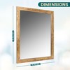 Decorative Wall Mirror Hangs Horizontal and Vertical Rectangular Standard Frame