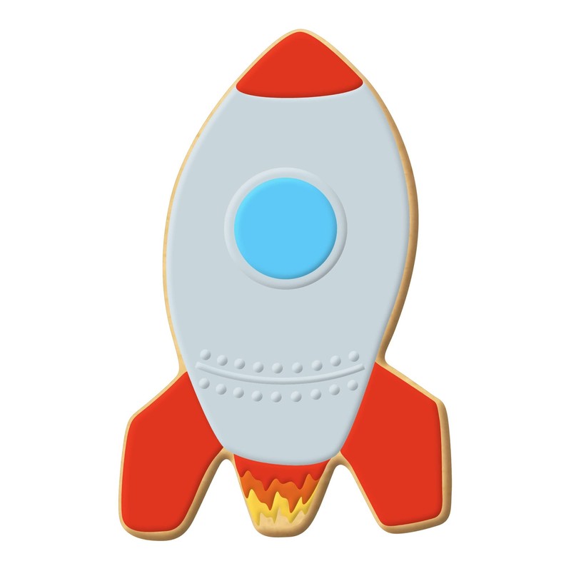 Rocket Ship Cookie Cutter 4.5 Inch - Made in the