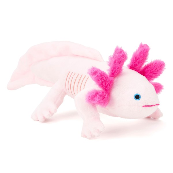 Zappi Co 100% Recycled Pink Axolotl Plush Toy (30cm Length)