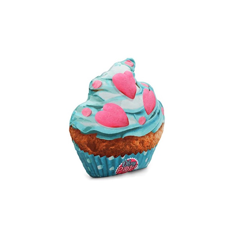 Oh My Pop! Cupcake II-Großes Kissen, Türkis