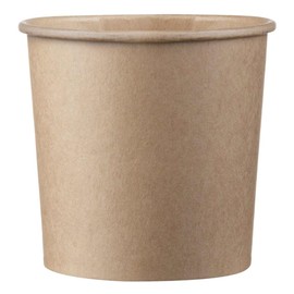 VEPATIM 50 Eisbecher Feinkostbecher aus Kraftpapier FSC® rund 350 ml braun Ø 90 mm