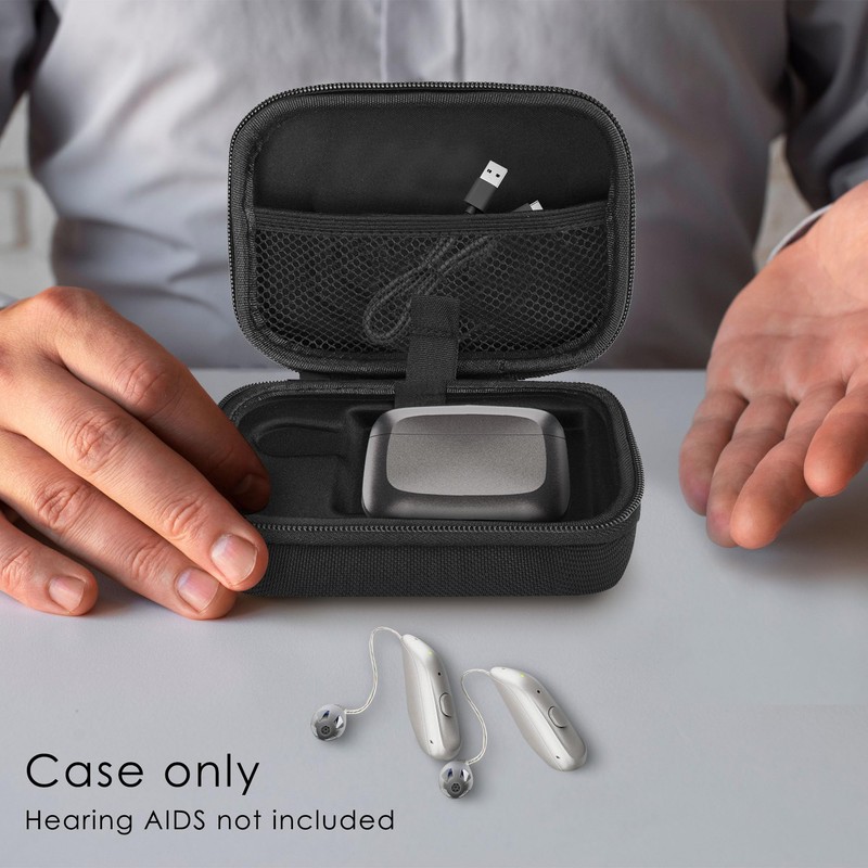 TOCCOOL Medical-Grade Hearing Aid Case - Waterproof EVA Storage Bag