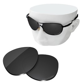 OOWLIT Replacement Sunglass Lenses for Oakley Crosshair New 2012 OO4060 Black Elite Polarized