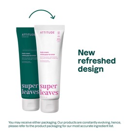 ATTITUDE Body Cream, EWG Verified Moisturizer, Vegan Moisturizing Products For Dry Skin, Dermatologically Tested, Coconut & Wild Berries Scent, 8 Fl Oz