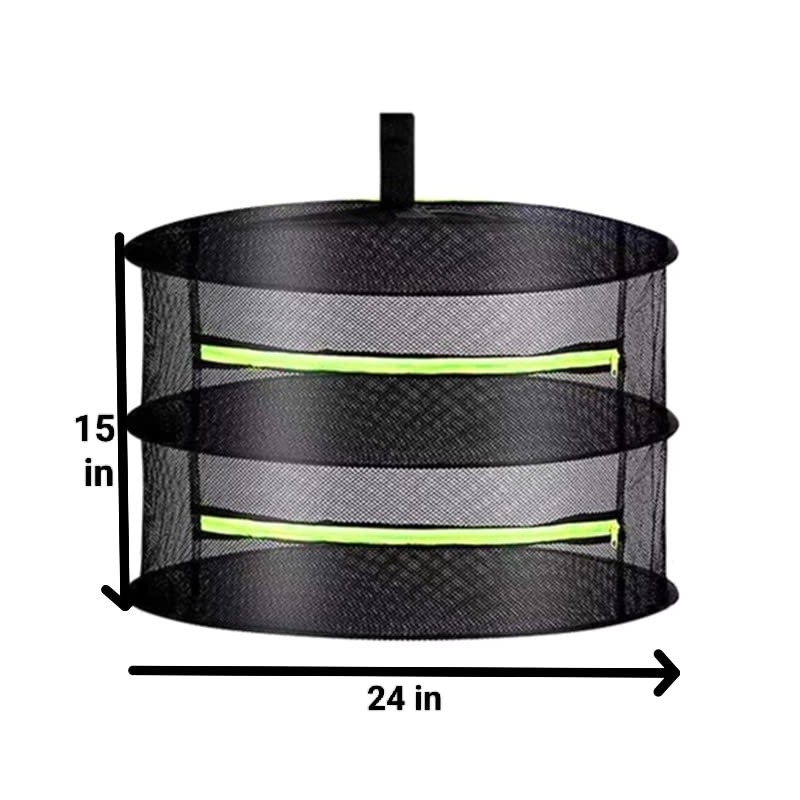 MIATTCLD Herb Drying Rack, Foldable Hanging Mesh Drying Rack, Hanging