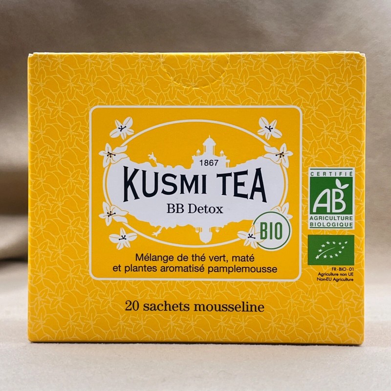 Kusmi Tea BB Detox Organic Grapefruit Green Mate Blend 20