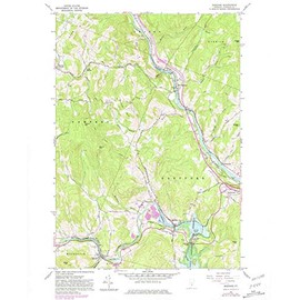 YellowMaps Quechee VT topo map, 1:24000 Scale, 7.5 X 7.5 Minute, Historical, 1959, Updated 1981, 26.9 x 22 in - Tyvek