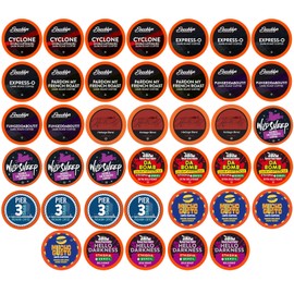 Two Rivers Coffee Bold & Dark Roast Coffee Pods, Compatible with 2.0 Keurig K-Cup Brewers, Assorted Bold Variety Pack, 40 Count