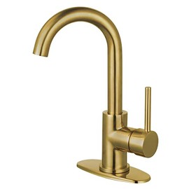 Kingston Brass LS8433DL Concord Bathroom Faucet, Brushed Brass, 5.88 x 5.13 x 11.19