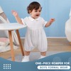 White Summer Short Romper Baby Clothes 12-18 Months Boy Baptism