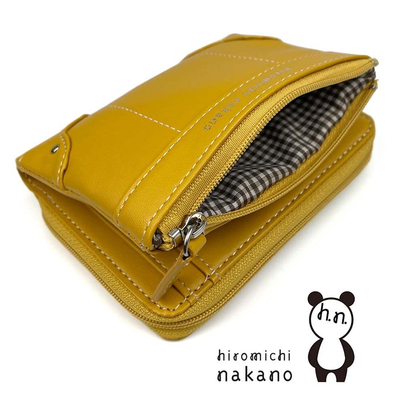 Hiromichi Nakano 6hnl74 Soft Synthetic Leather Bi-Fold Wallet, Zip Around